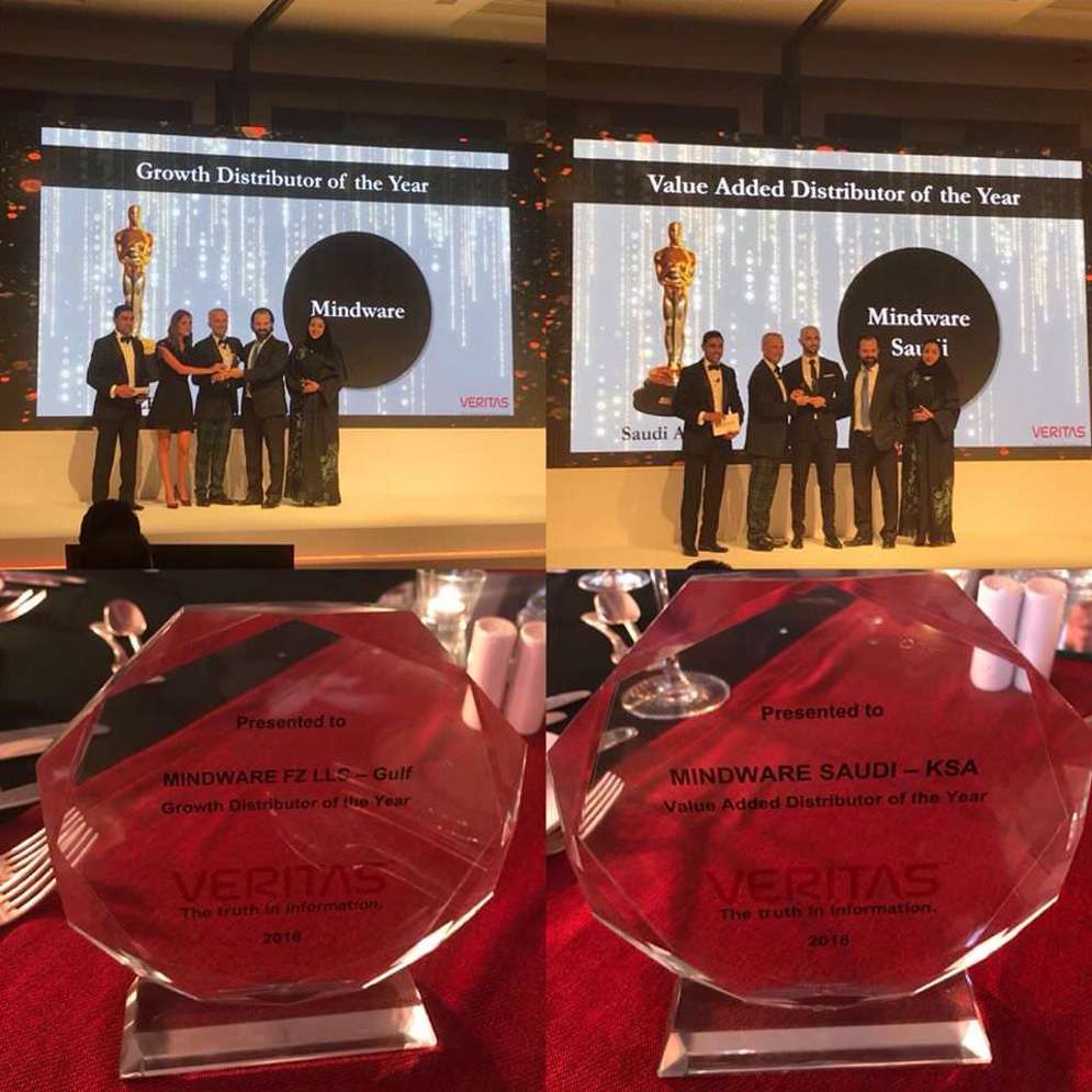 Mindware win two awards from Veritas for FY 2018