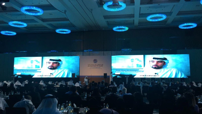 Attendees viewing the Think Summit UAE