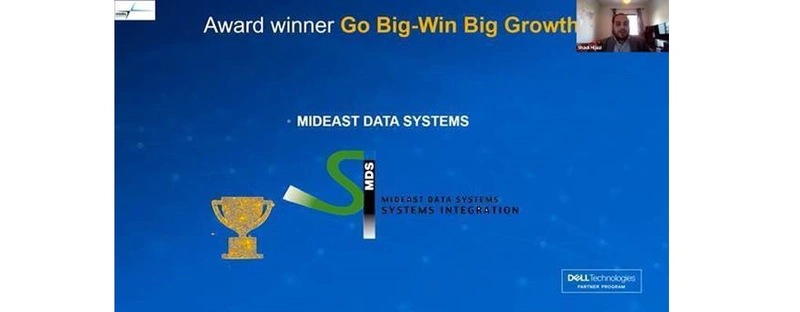 Award two: 'Go-Big, Win-Big Growth’. This recognition is for Solutions Provider with the strongest total revenue growth year on year. Photo credit: MDS SI