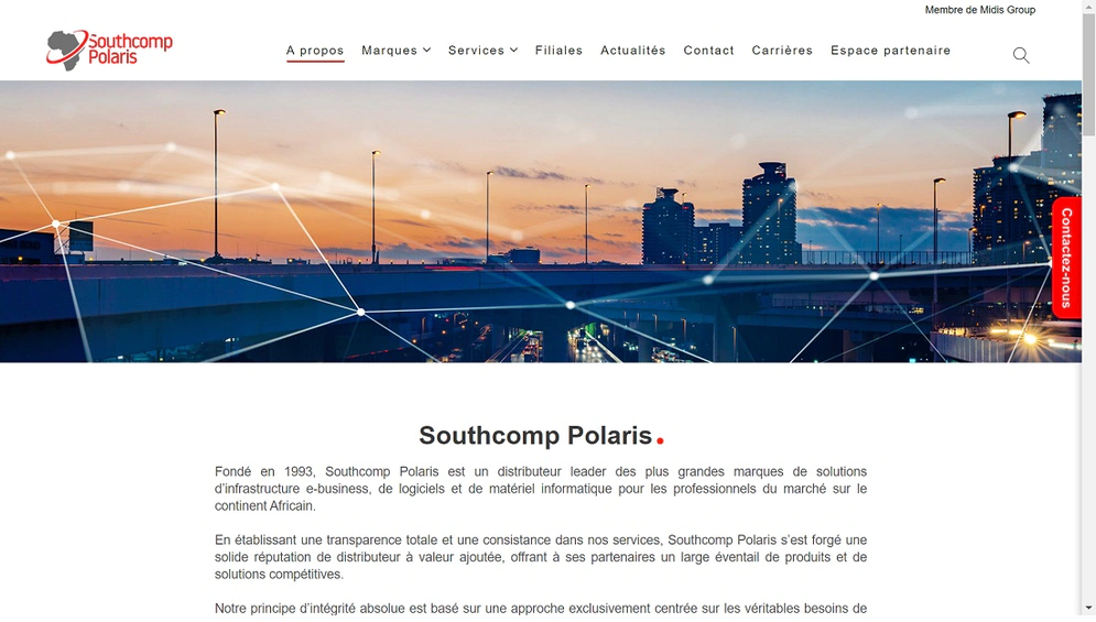 The newly-launched web presence also includes a new brand for Southcomp Polaris. Photo credit: Southcomp Polaris