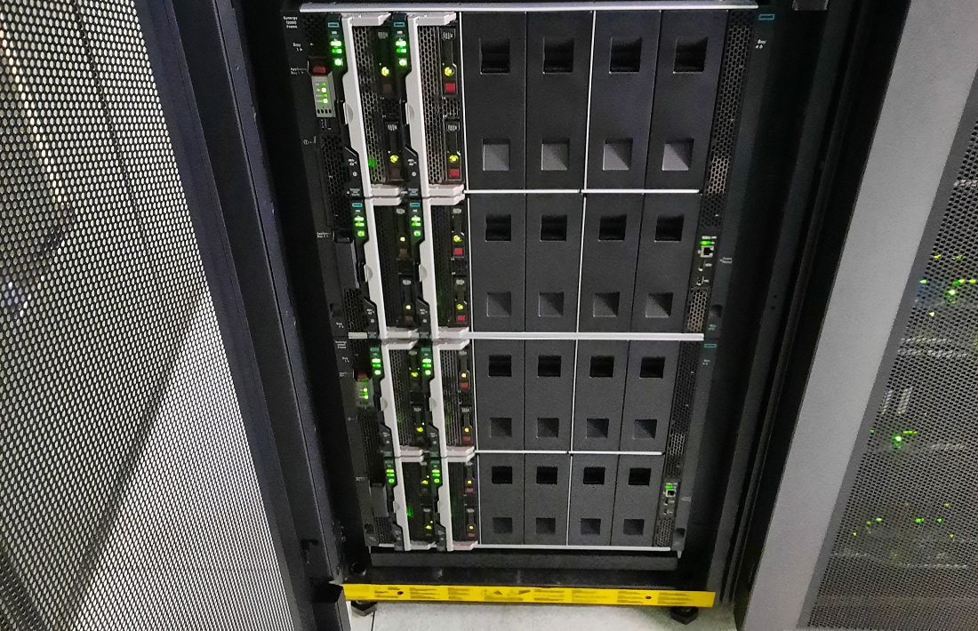 a server seen in a datacenter